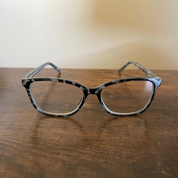Foster Grant Design Optics Marble Gray Black Eyeglass Frames Only 53-15-140 mm - Picture 1 of 8